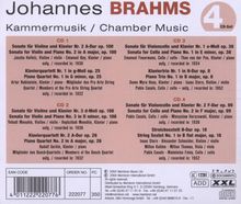 Johannes Brahms (1833-1897): Sonaten für Violine &amp; Klavier Nr.2 &amp; 3 (opp.100 &amp; 108), 4 CDs