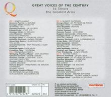 Great Voices of the Century - 16 Tenors, 4 CDs