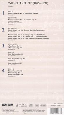 Wilhelm Kempff,Klavier, 4 CDs