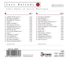 Gerry Mulligan &amp; Chet Baker: Jazz Ballads 1, 2 CDs
