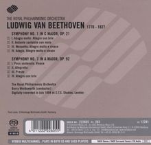 Ludwig van Beethoven (1770-1827): Symphonien Nr.1 &amp; 7, Super Audio CD