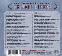 Frivole Lieder: Perlen der Kleinkunst, 2 CDs