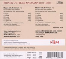 Johann Gottlieb Naumann (1741-1801): Messen c-moll &amp; d-moll, CD