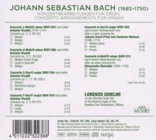 Johann Sebastian Bach (1685-1750): Orgelkonzerte BWV 592-594,596,974,978, CD