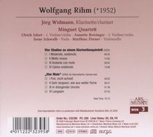 Wolfgang Rihm (1952-2024): 4 Studien zu einem Klarinettenquintett, CD