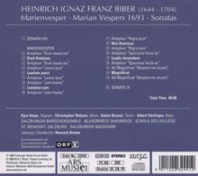 Heinrich Ignaz Biber (1644-1704): Marienvesper 1693, CD