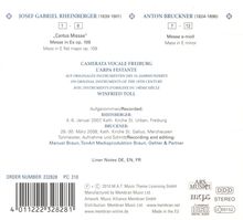 Josef Rheinberger (1839-1901): Messe Es-Dur op.109 "Cantus Missae", CD