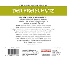 Carl Maria von Weber (1786-1826): Der Freischütz, 2 CDs