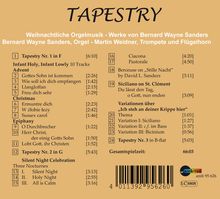 TAPESTRY  
Weihnachtliche Orgelmusik - Werke von Bernard Wayne Sanders   
Bernard Wayne Sanders, Orgel - Martin Weidner, Trompete und Flügelhorn  
Logo unten rechts (ambitus).