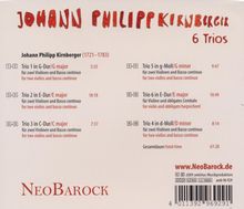 Johann Philipp Kirnberger (1721-1783): Trios Nr.1-5 für 2 Violinen &amp; Bc in G,E,C,d,g, CD