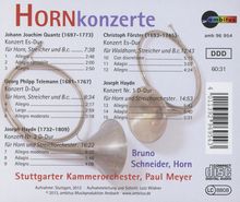 Bruno Schneider - Hornkonzerte, CD