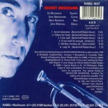 Uli Beckerhoff (geb. 1947): Secret Obsession, CD
