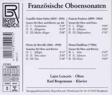 Lajos Lencses spielt französische Oboensonaten, CD
