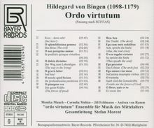 Hildegard von Bingen (1098-1179): Ordo Virtutum, CD