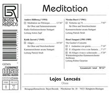 Lajos Lencses - Meditation, CD
