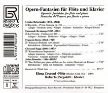 Elena Cecconi - Opernfantasien für Flöte &amp; Klavier, CD