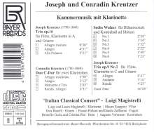 Joseph Kreutzer (1790-1840): Trios für Flöte,Klarinette &amp; Gitarre op.16 &amp; op.9,3, CD