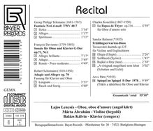 Lajos Lencses - Recital, CD