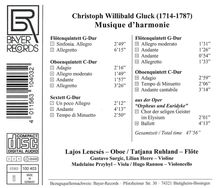 Christoph Willibald Gluck (1714-1787): Flötenquintette &amp; Oboenquintette "Musique d'harmonie", CD