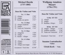 Michael Haydn (1737-1806): 4 Duos für Violine &amp; Viola, 2 CDs