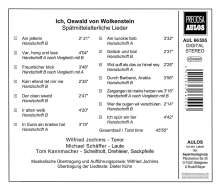 Oswald von Wolkenstein (1377-1445): Spätmittelalterliche Lieder "Ich Oswald von Wolkenstein", CD