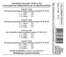 Antonio Vivaldi (1678-1741): Blockflötenkonzerte RV 441,443-445, CD