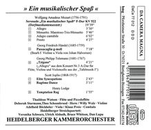 Heidelberger Kammerorchester - Ein musikalischer Spaß, CD