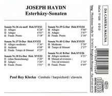 Joseph Haydn (1732-1809): Klaviersonaten H16 Nr.21-26, CD