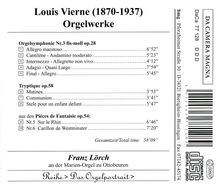 Louis Vierne (1870-1937): Orgelsymphonie Nr.3, CD
