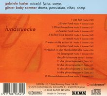 Gabriele Hasler &amp; Günter Baby Sommer: Fundstücke, CD