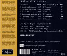 Leos Janacek (1854-1928): Orchestersuite op.3, CD