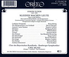 Joseph Suder (1892-1980): Kleider machen Leute (Oper in 5 Bildern nach Gottfried Keller), 2 CDs