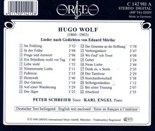 Hugo Wolf (1860-1903): Mörike-Lieder, CD