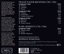 Franz Xaver Richter (1709-1789): Symphonien C-Dur,G-Dur,B-Dur, CD