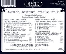 Marjana Lipovsek singt Lieder, CD