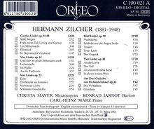 Hermann Zilcher (1881-1948): Lieder, CD