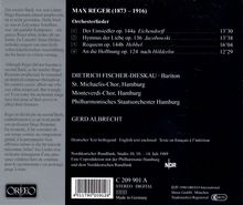 Max Reger (1873-1916): Orchesterlieder, CD