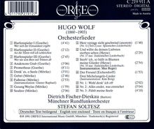Hugo Wolf (1860-1903): Orchesterlieder, CD
