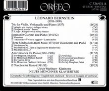Leonard Bernstein (1918-1990): Klaviertrio, CD