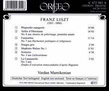 Franz Liszt (1811-1886): Klavierwerke, CD