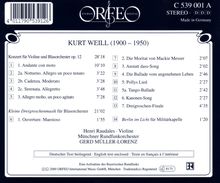 Kurt Weill (1900-1950): Konzert für Violine &amp; Bläser op.12, CD