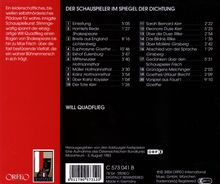 Will Quadflieg - Der Schauspieler im Spiegel der Dichtung, CD