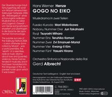 Hans Werner Henze (1926-2012): Gogo No Eiko - Das verratene Meer (Version 2003/2005), 2 CDs