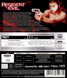 Resident Evil (Ultra HD Blu-ray &amp; Blu-ray), 1 Ultra HD Blu-ray und 1 Blu-ray Disc