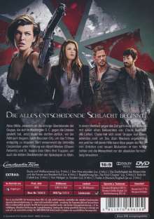 Resident Evil: The Final Chapter, DVD