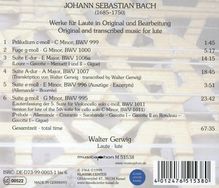 Johann Sebastian Bach (1685-1750): Lautenwerke BWV 995,999,1000,1006a,1007, CD