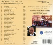 Hugo Distler (1908-1942): Mörike-Chorliederbuch op.19 (Ausz.), CD