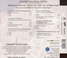 Johann Wilhelm Hertel (1727-1789): Kammermusik für Bläser, Super Audio CD