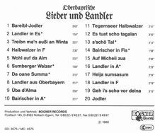 Fischbachauer Sängerinnen: Oberbayrische Lieder und Landler, CD