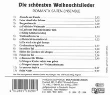 Romantik Saiten-Ensemb.: Die schönsten Weihnach., CD